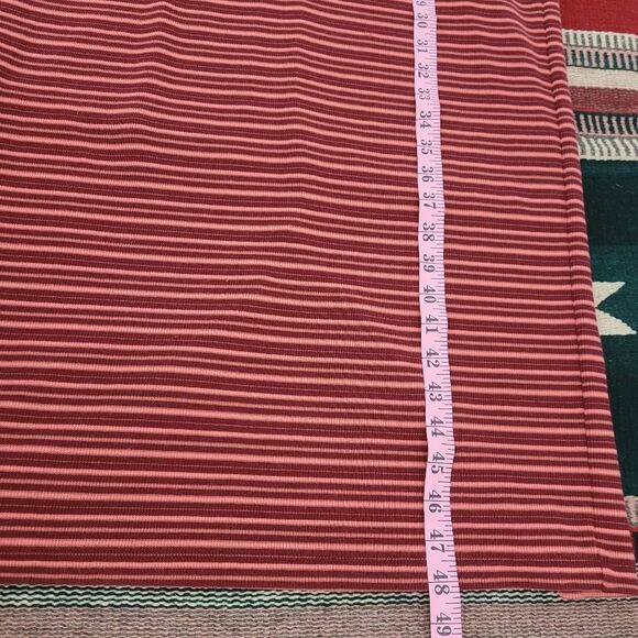 Marine‎ Layer Lexi Rib Daytime Midi Dress Sz XL Ruby Wine Striped Knit Casual - Picture 10 of 10